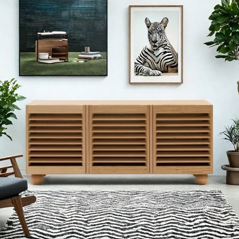 High-Quality Home Sideboard, Burlywood, 29.53" H x 66.93" W x 19.69" D