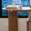 Bureau simple en bois massif avec armoire de rangement Simple L-930786370