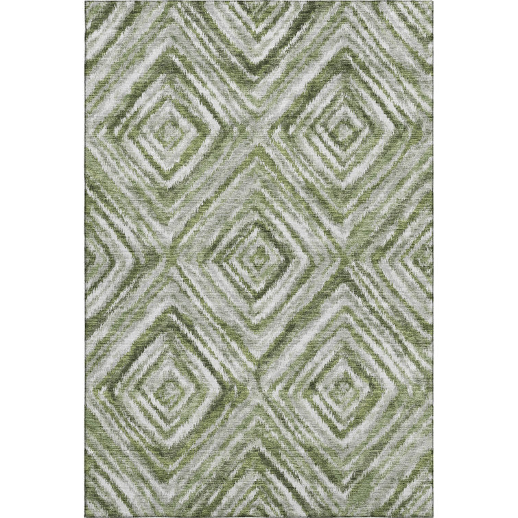 Premium Machine Washable Prisco Aloe Rug