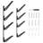 Surfboard Wall Mount 4 Tiers Horizontal Surfboard Rack for Storage Display