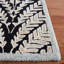 Tapis floral en laine touffeté à la main Cerda noir / ivoire-63493036