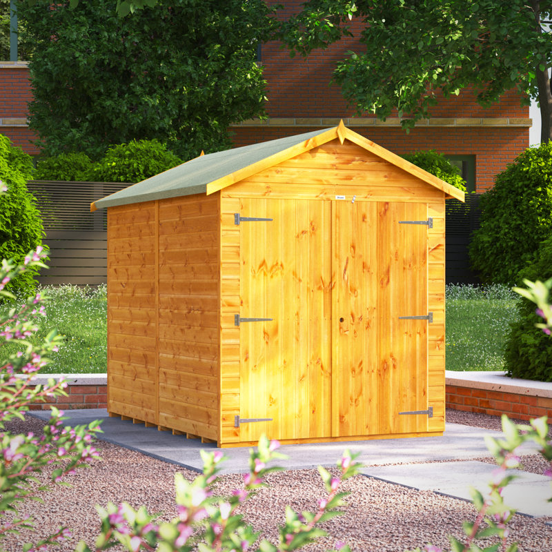 Powersheds 8 x 6ft Apex Timber Tongue & Groove Storage Shed