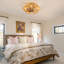 19 Inch Caged Ceiling Fan With Light,6 Speeds For Bedroom, Living Room