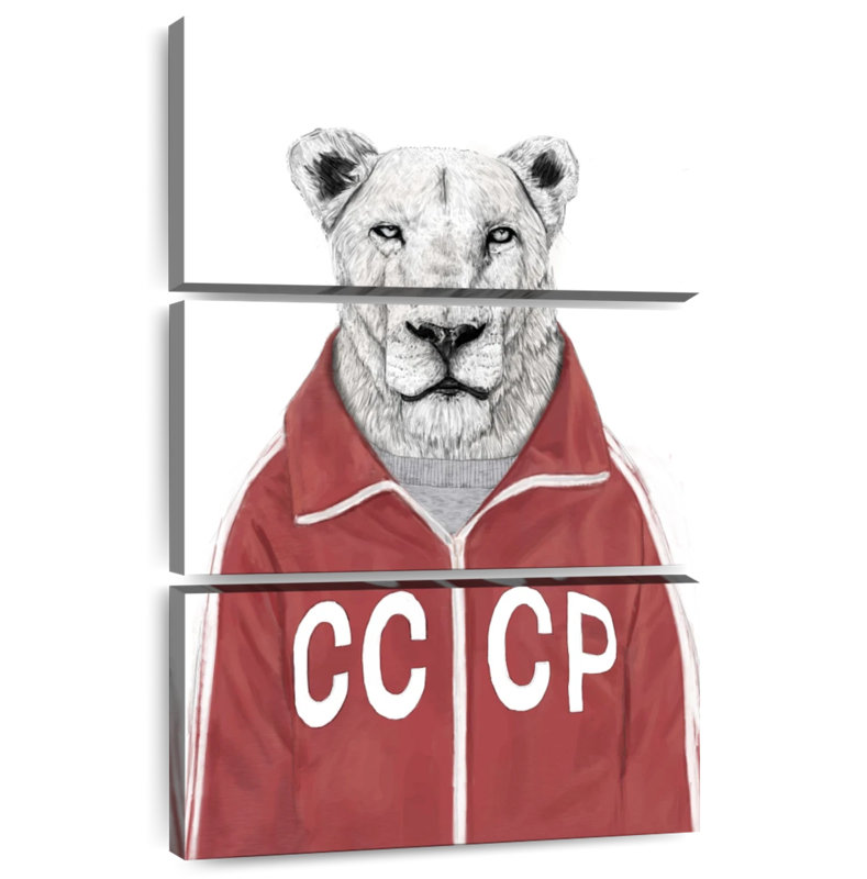 Brampt Soviet Lion, 32" H x 20" W