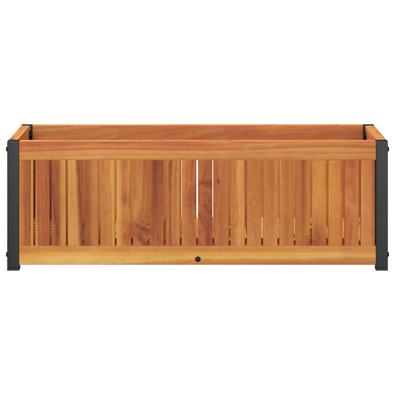 Garden Planter 30x27.5 Cm Steel, 27.5cmH x 80cmW x 30cmD