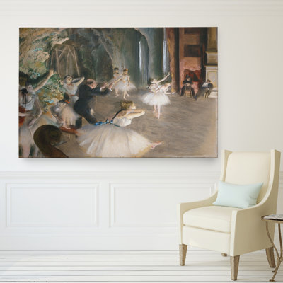 " Rehearsal on Stage " by Edgar Degas Print
