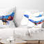 Coussin lombaire "animal eagle double exposition"