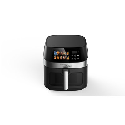 Friteuse à air 8,5 pintes / 8 litres 1700 Watts Magnavox avec écran couleur, écran tactile numérique et fenêtre de visualisation, noir