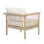 Fauteuil club en bois d'acacia-133604753