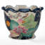 Porcelain Scallop Planter Tobacco Leaf