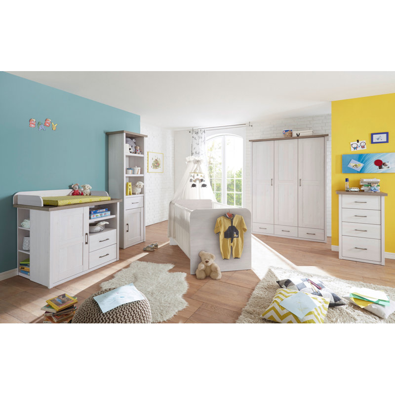 Yalaha 3 Door Manufactured Wood Wardrobe