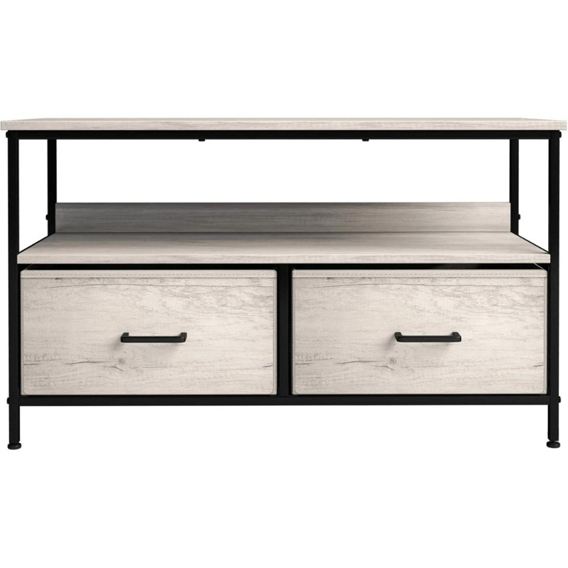 Commode télé avec 2 tiroirs Sorbus, gris