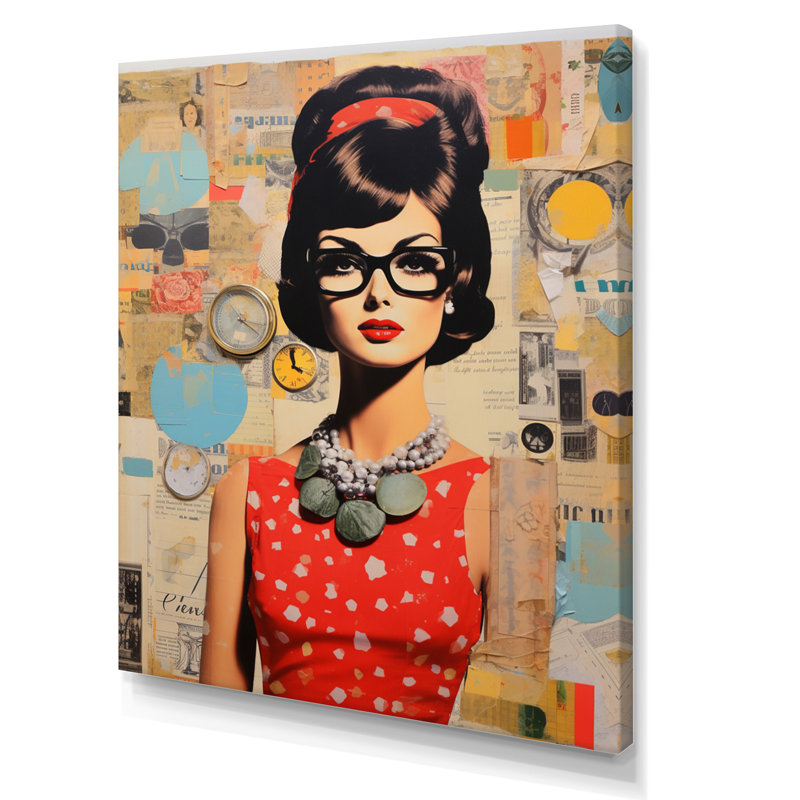Mid Century Retro Rhythms III - reproduction d'art sur toile, H 40 po x l 30 po x P 1,5 po, Toile tendue