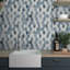Carreau de mosaïque en verre recyclé hexagonal 10,75 po x 10,12 po-94516510