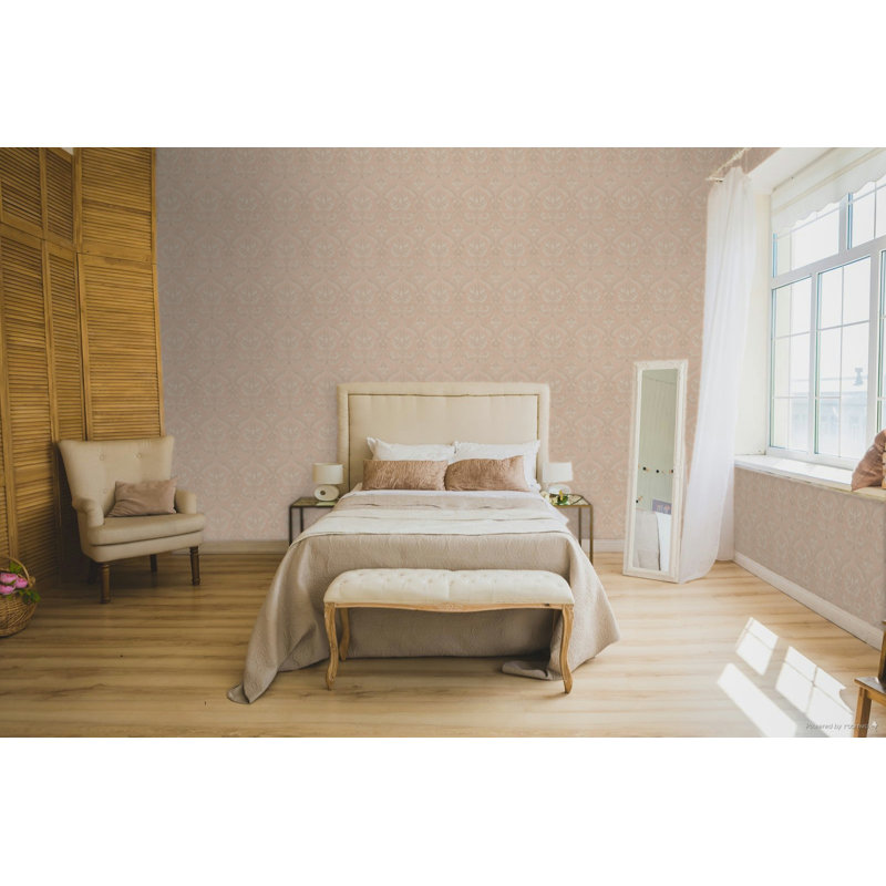 Italian Classics 4 Traditional Damask 3D Embossed Wallpaper Roll, Red