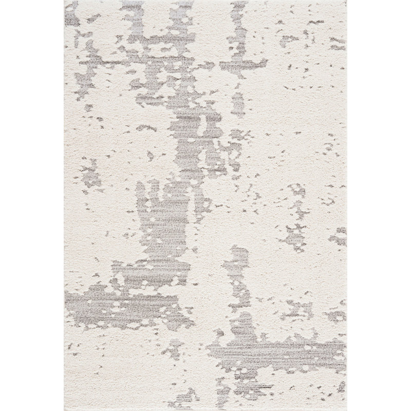 Romanda Contemporary Abstract Indoor Shag Area Rug, Rectangle 8'10" x 12'2'