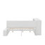 Lit de jour avec armoires de rangement, range-chaussures, structure en bois de pin massif avec ports USB-956259236