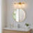  24-in 3 -light Matte Gold Modern Vanity Light