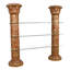Kristopher 82'' H x 76'' W Resin Etagere Bookcase