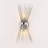 Jovenko Steel Candle Wall Light-612101892