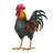 Metal Rooster Statue
