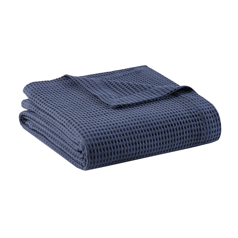 Couverture en coton respirant et confortable Cozy Indigo Home