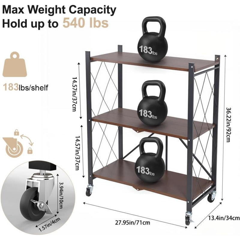 92cm H x 71cm W Steel Bookcase