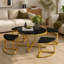 Tempered Glass Top Nesting Coffee Table-533981717