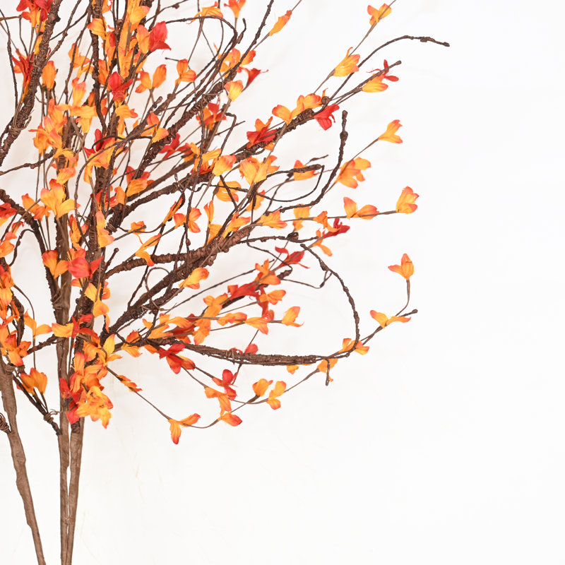 36" Artificial Farmhouse Twig Branches Floral Arrangement For Vase Filler, Long Stem Faux Leafage Flower For Home Wedding Party Dining Table Centerpiece Decor