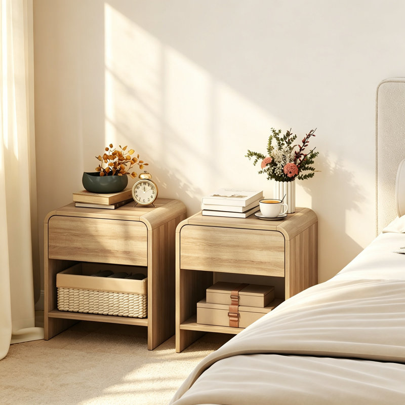 40 cm W Bedside Table