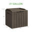 Boîte de rangement verrouillable en résine Furmax 31 gallons (ensemble de 2)-92953498