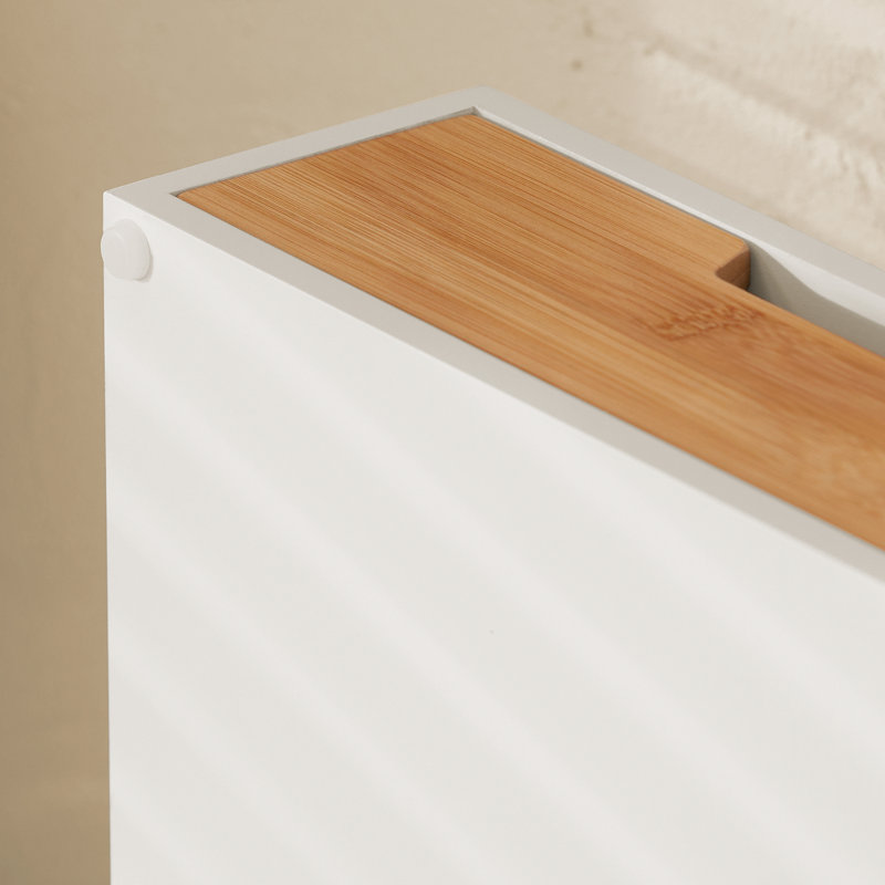 Latitude Run Winon Coffee Pod Storage, White/Brown