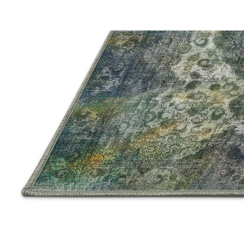 Tapis marocain tissé à la machine, Rectangle 5 pi x 7 pi