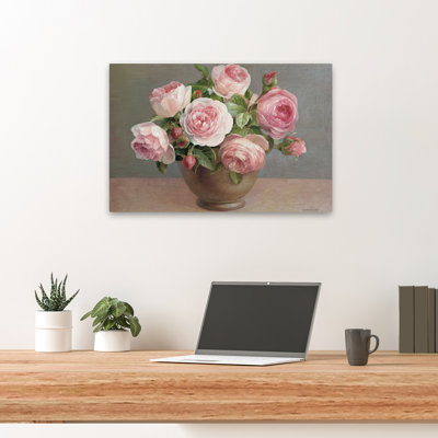 Arrangement And Bouquet Arrangement Of Pink Roses Art