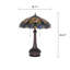 Kaukauna Resin Table Lamp-1858900548
