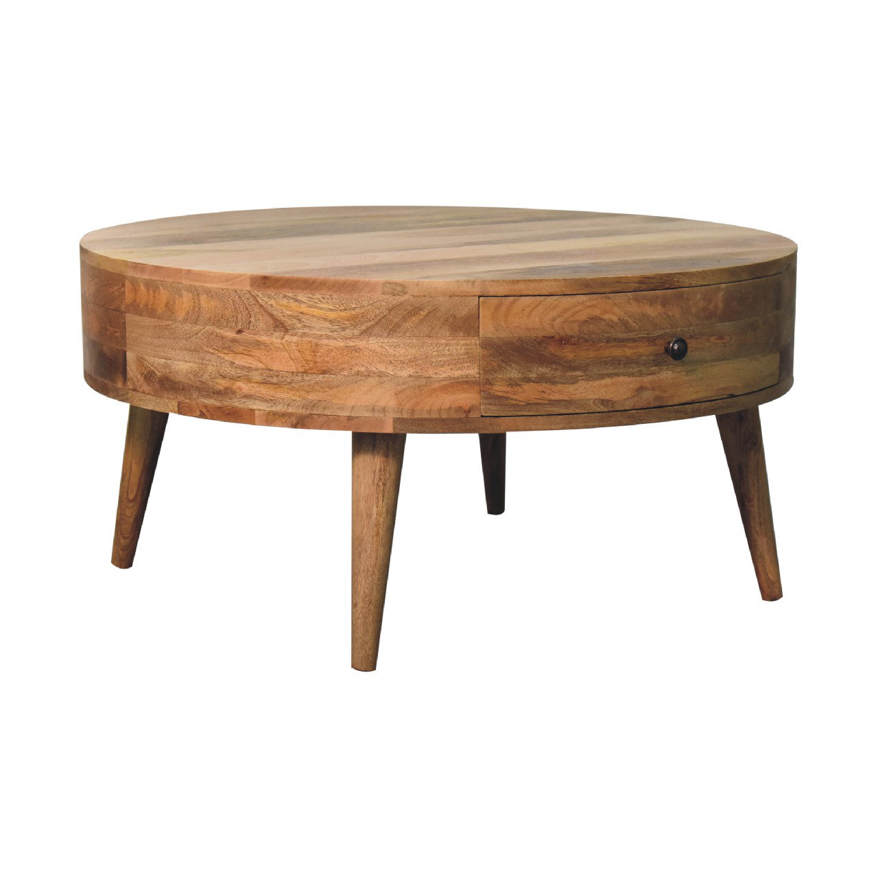 Millwood Pines Delontay Solid Wood Four Leg Coffee Table with Storage ...