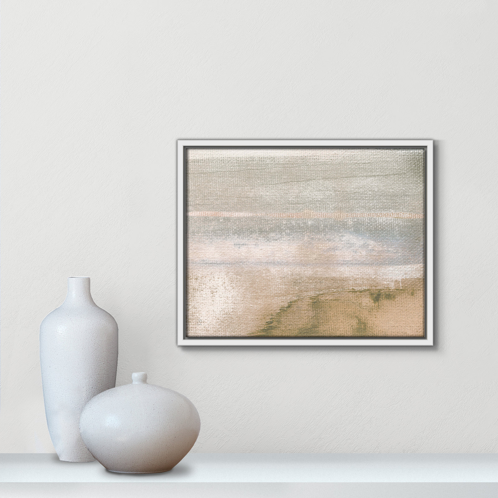 Ardsley "Dusk on Sand Lake II" Print by Susan Jill, 15.5" W x 12.5" H, White