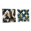 Alton - Ensemble de 2 peintures murales abstraites en acrylique sur verre marbré-103928565