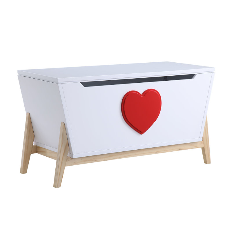 Commode Pershore, Blanc /Rouge