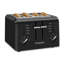 PLASTIC 4-SL TOASTER BLACK