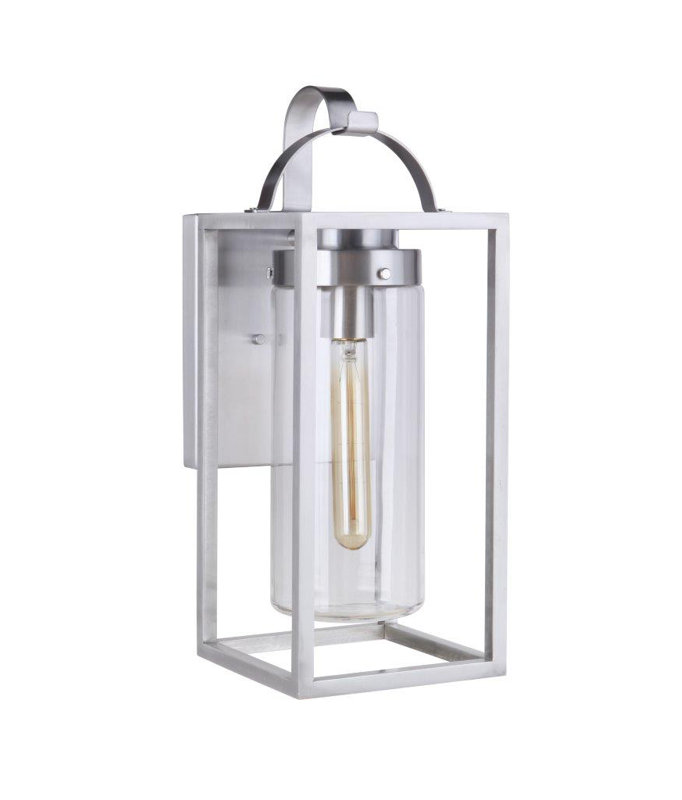 Applique murale Neo, H 19,88 po x l 7,88 po x P 9,13 po, Nickel satiné