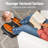 Mind Reader Foot Rest, Under Desk at Work, Ergonomic, Height Adjustable, Office, Plastic, 18"L x 13.5"W x 6.5"H, Black