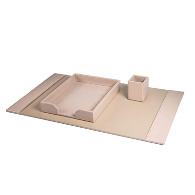 Leather Desk Organizer Set