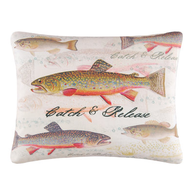 Catch & Release Fishing Throw Pillow