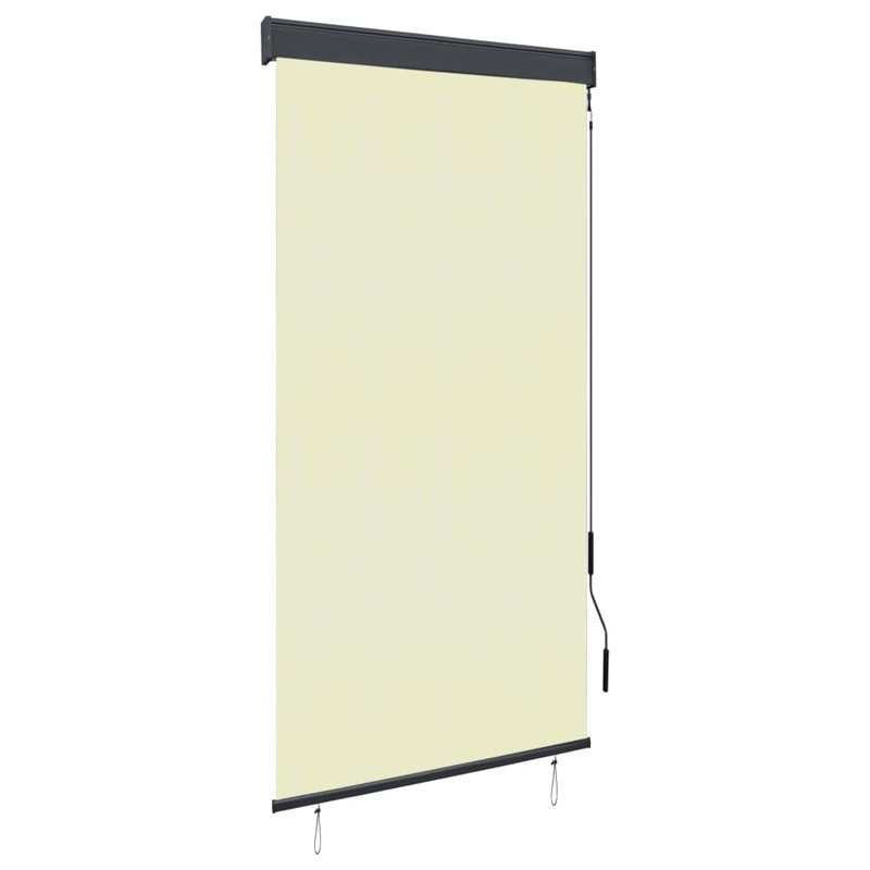 Outdoor Sheer Roller Blind, 250 cm L x 80 cm W, Cream