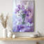 Gentle Purple White Iris Canvas Print - Urban Studio-20347907