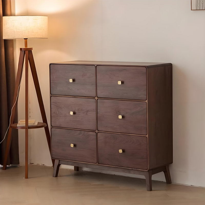 Simple Rounded Brass Handle Accent Chest