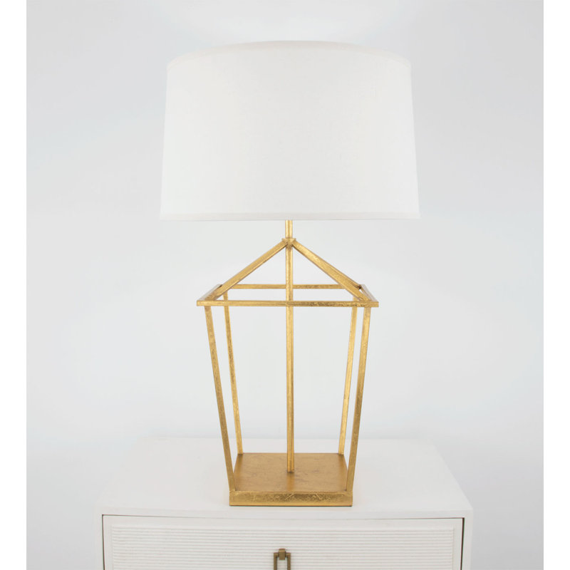 Dana Table Lamp, Gold Leaf
