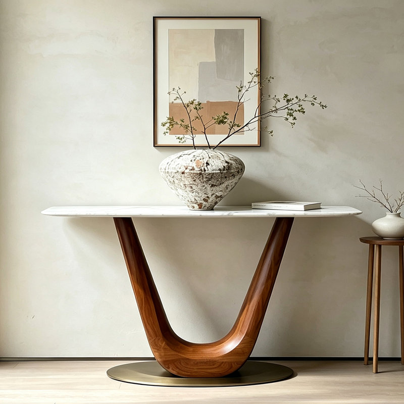 Console italienne Italian Minimalist, H 33,5 po x l 59,1 po x P 13,8 po