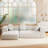 Fully Compressed Modular L-Shaped Sofa Set With Reversible Chaise & Tufted Back-975329314